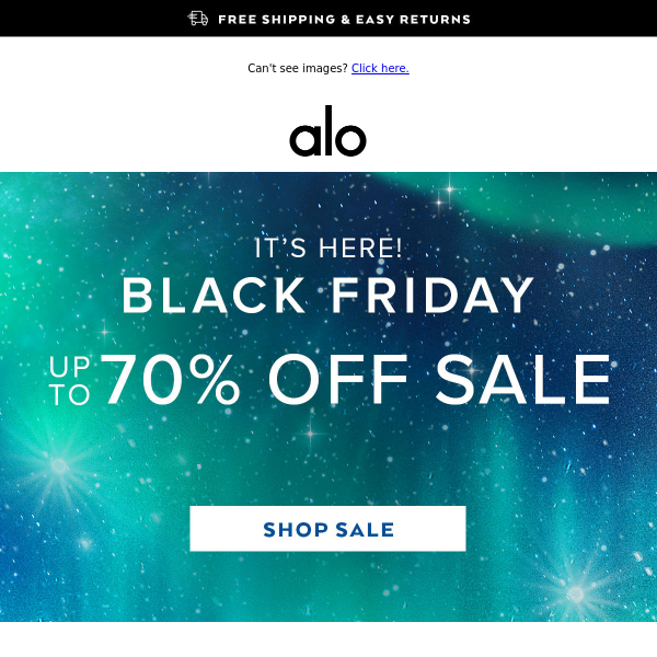 Alo Yoga's Black Friday Sale—Save Up to 70% Off