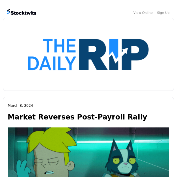Market Reverses Post-Payroll Rally