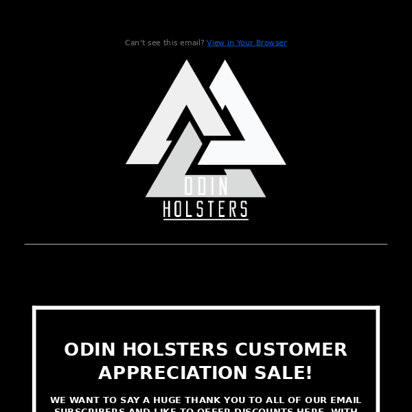 🙏 Odin Holsters - Thank you for your support! 🙏