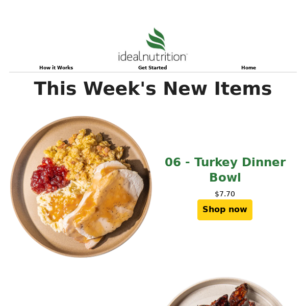 New Week = New Menu! 💪 Southwest Steak with Farro, Turkey Dinners, & More