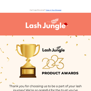 Lash Jungle Product Awards 🌟