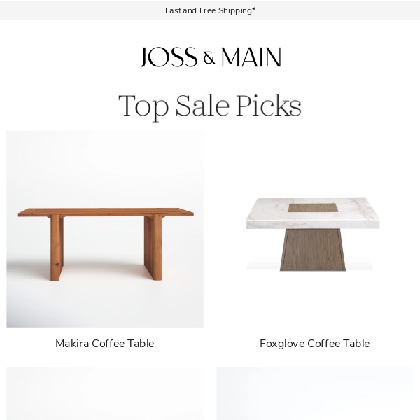 The MAKIRA COFFEE TABLE up to 30% off + an extra 15% off top styles