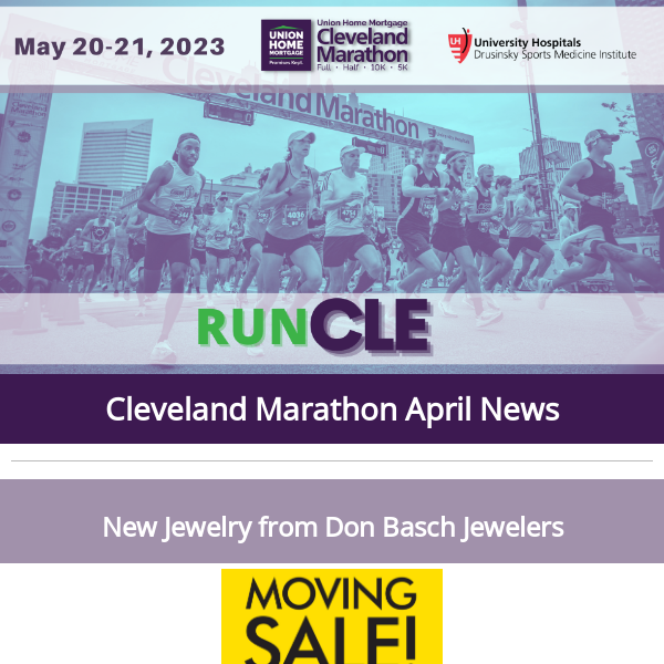 Cleveland Marathon April News!  ﻿   ﻿ 