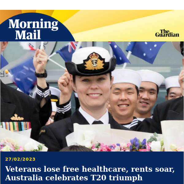 Veterans forced to pay for healthcare | Morning Mail from Guardian Australia