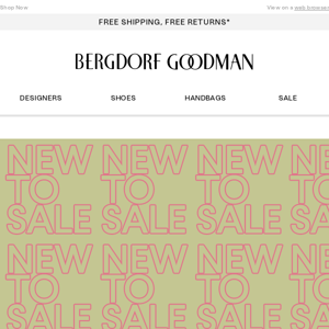 New BG Markdowns: Up to 40% Off
