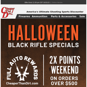 Treat Yourself to 2X Loyalty Points This Halloween Weekend!