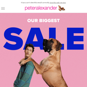 Our Biggest Sale is coming to an end!