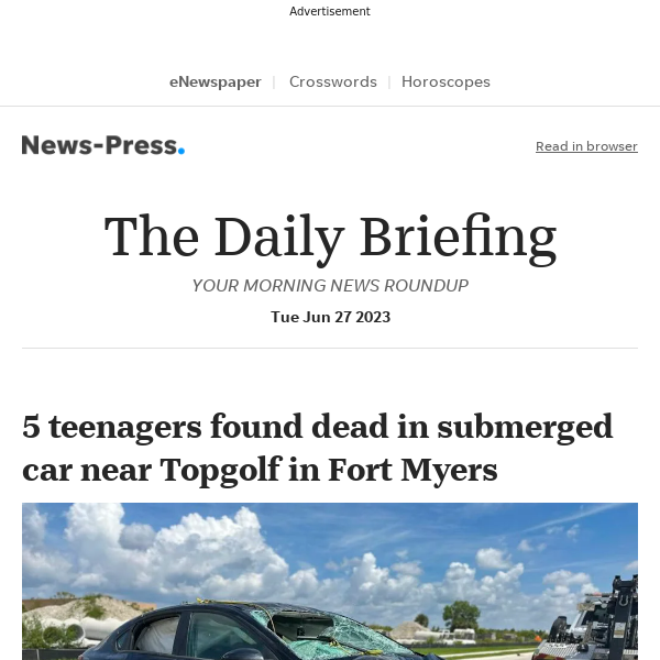 Fort Myers crash: 5 teens killed in car submerged near Topgolf