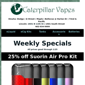 Small Kits, Large Flavor 20% off this week.