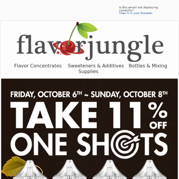 ONE SHOT SAVINGS at FlavorJungle.com