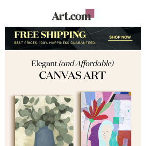 Canvas art is an easy (and affordable) décor upgrade!