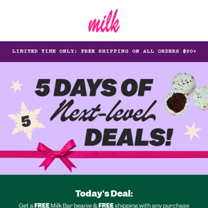 The FINAL hours of Milk Bar Deals!