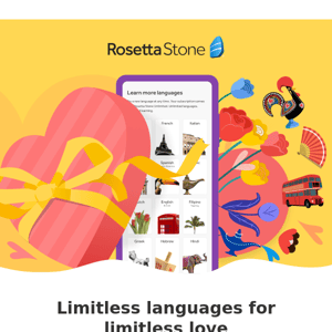 ENDS TODAY: Fall in love with 25 languages 💕