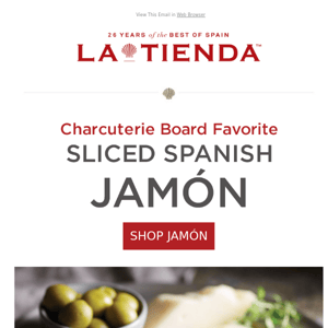 Charcuterie Board Favorite - Sliced Jamon by Peregrino