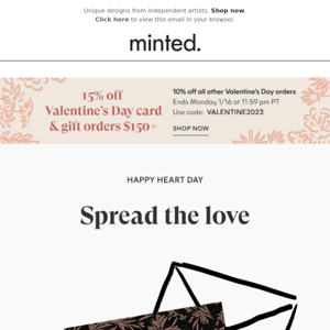 Spread love, send a card