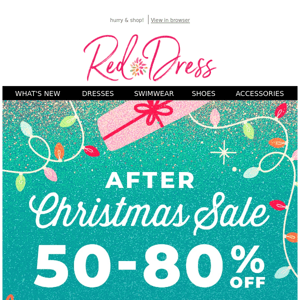 The After Christmas Sale is going, going...