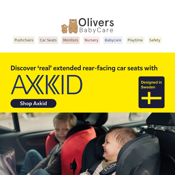 Feel safer on the road with Axkid car seats