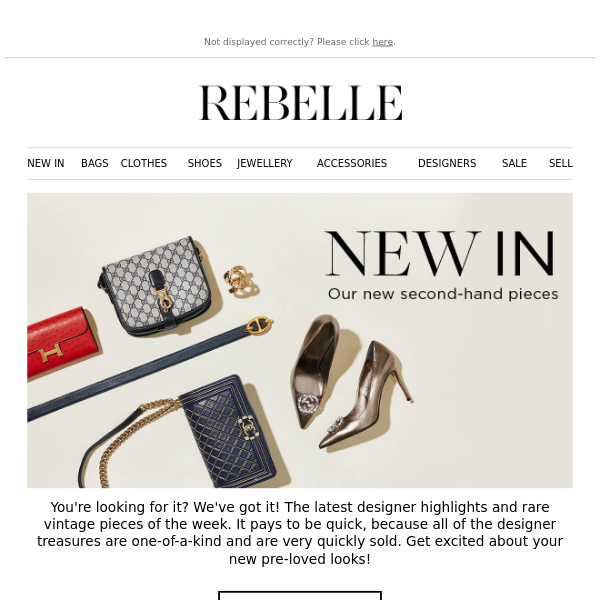 Rebelle, may we introduce? This weeks new items! - Rebelle