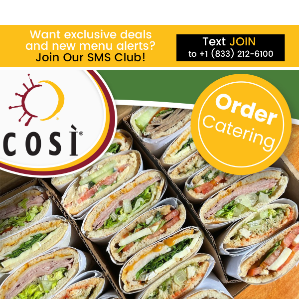 Exclusive Offer: 10% Off Catering 🌯🥗