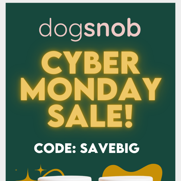 ✨🐩 CYBER MONDAY: 40% off all chews starts now. 🐩✨