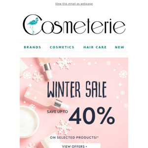 ❄️️️ Enjoy up to 40 % off: Our Winter Sale starts NOW! ❄️️️