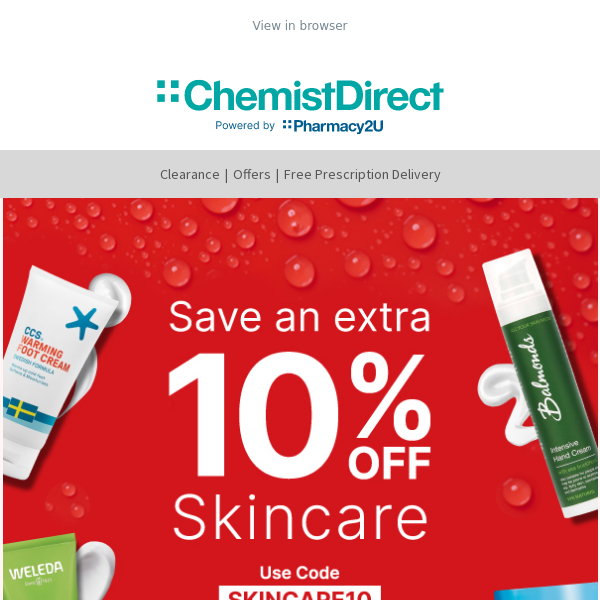 Save an Extra 10% on Skincare