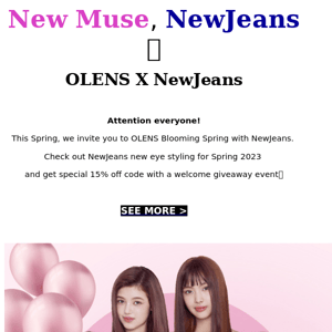 O-ttention💕 OLENS X NewJeans