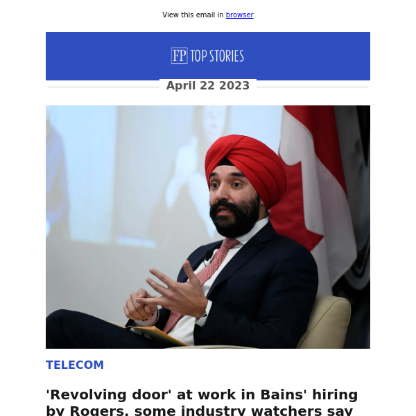 'Revolving door' at work in Bains' hiring by Rogers, some industry watchers say