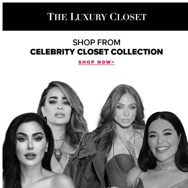 Shop from Glamorous Celebrity Closet Collections 🛒