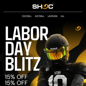 15% LABOR DAY SALE