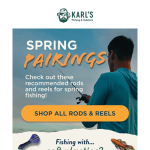 Rods & reels for crushing spring techniques 🐟