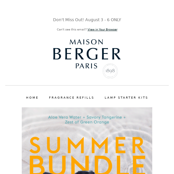 Ends Today: Save 15% on Our Fave Summer Scents☀️ - Maison Berger USA
