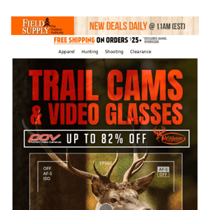 🦌 Trail Cams & Video Glasses up to 82% off! 📷