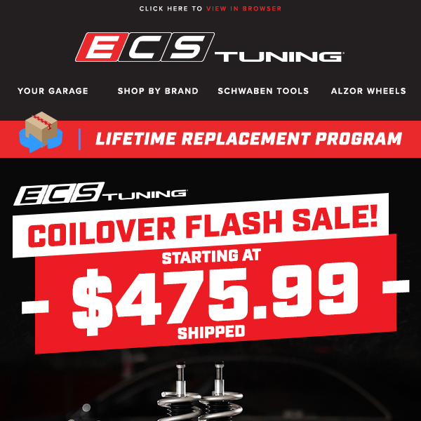 ECS Coilover Flash Sale - Starting at $475.99 Shipped!