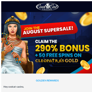 Golden Rewards, CoolCat Casino!