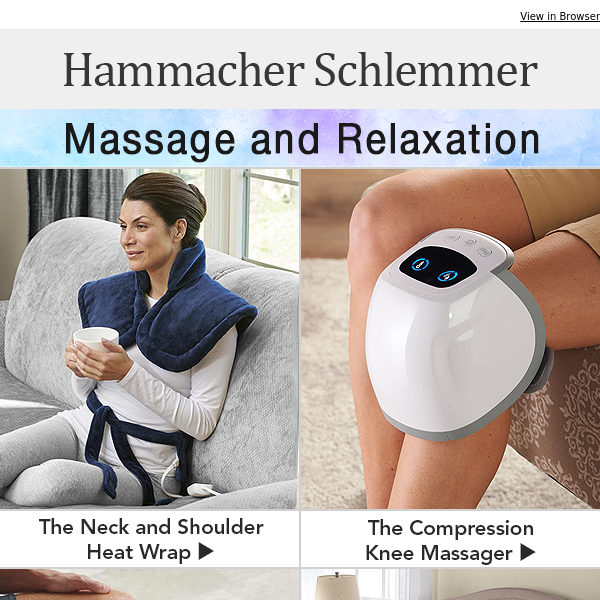 The Cordless Triple Therapy Back Massager - Hammacher Schlemmer