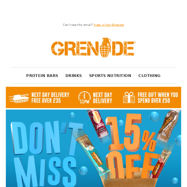 THE GRENADE SALE BEGINS⚡