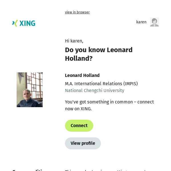 Do you know Leonard Holland?