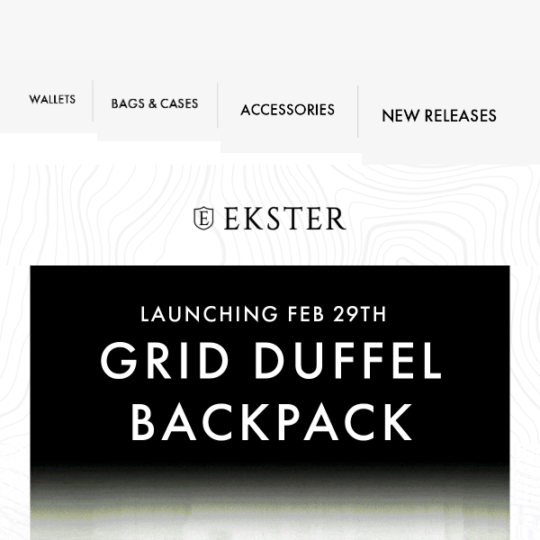 Dropping Soon: Grid Duffel Backpack