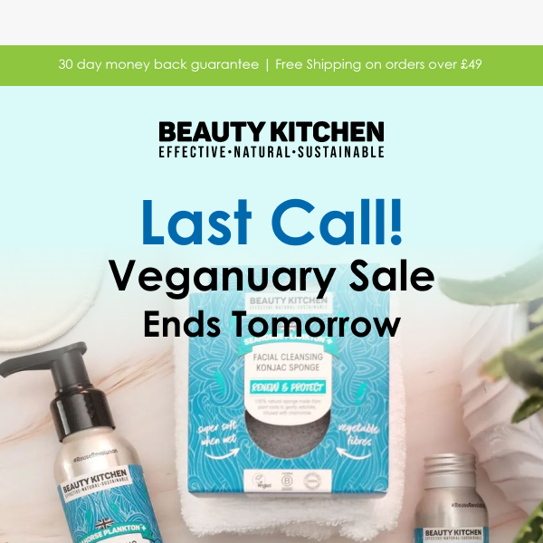 📣 Last Call! Our Veganuary Sale Ends Tomorrow