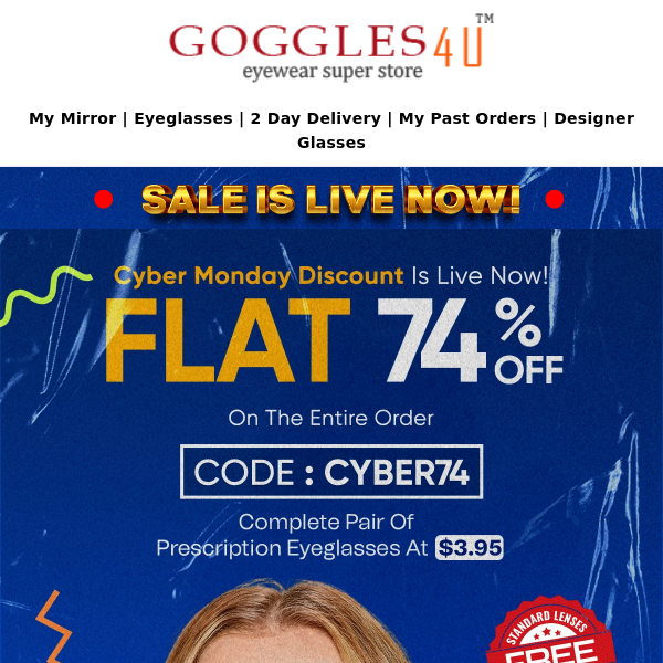 Hurry Goggles 4u,🔵 Cyber Monday Flat 74% Sale Is LIVE