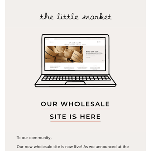 Our New Wholesale Site is Live