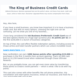 This is one of my favorite business credit cards...