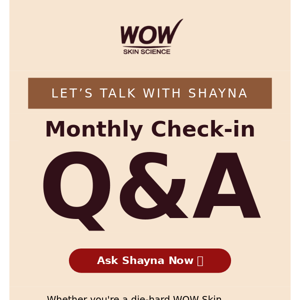 NOW: Shayna Live Q&A + Giveaway 🎁