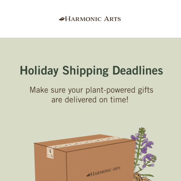 📦🌿Want your herbs by the holidays? 📦