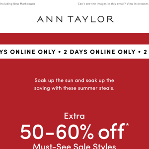 Two Days Only! Extra 50-60% Off Must-See Sale Styles