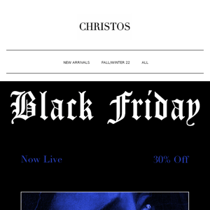 30% Off SITEWIDE! Black Friday Ends 11/25