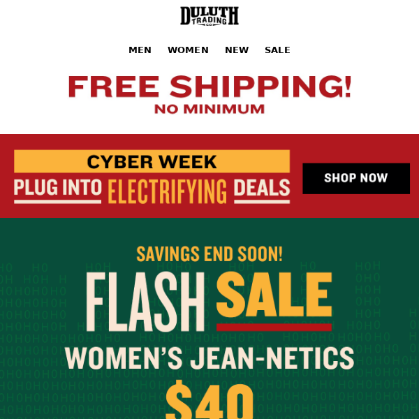 FREE Shipping + Women’s Jean-Netics From $40!