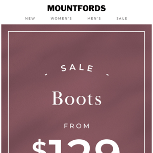 SALE | Boots from $129