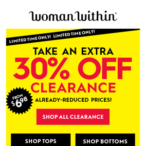 😱 You Won’t Believe This! Extra 30% Off Clearance!